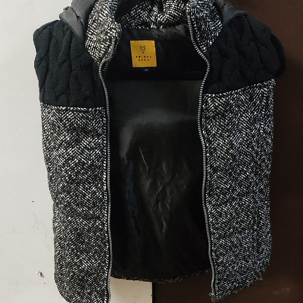 Prince & Fox Black Jacket with Yellow Brand Patch